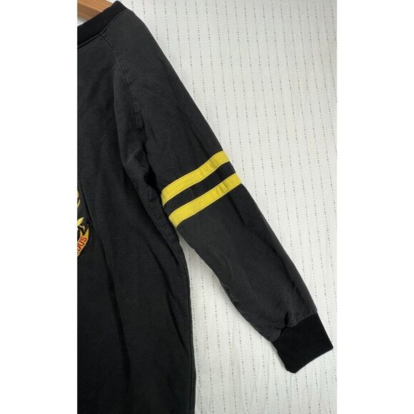 Harry Potter Universal Studios Adult Sweatshirt Sz M Black Crest Coat-of-Arms - Picture 4 of 15